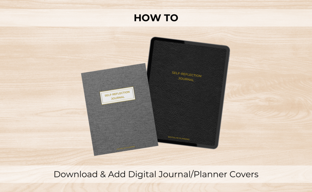 How to Download and Add Digital Journal/Planner Covers