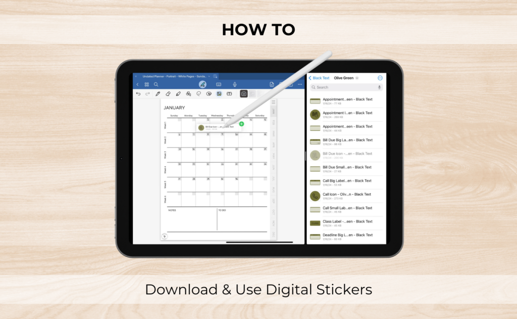 How To Download and Use Digital Stickers